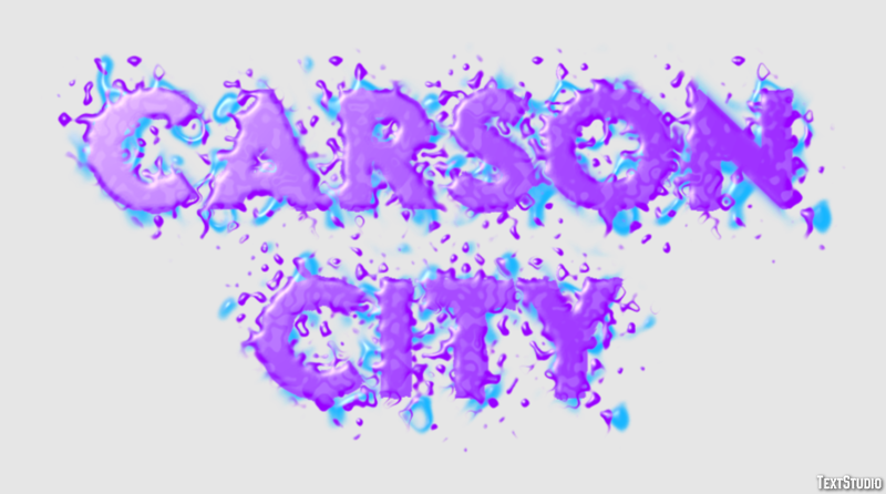Carson City Efecto de Texto