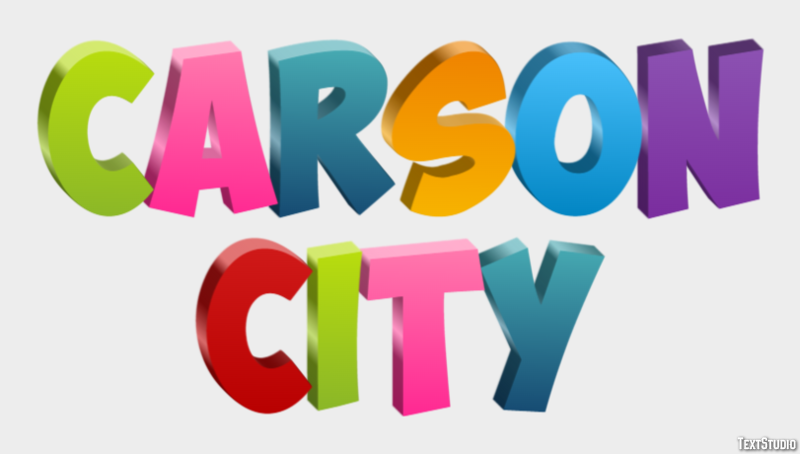 Carson City Tekst Effect
