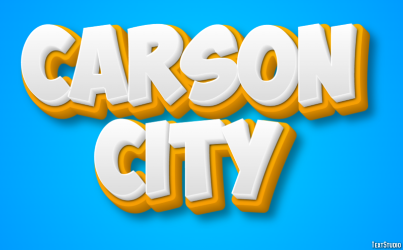Carson City Tekst Effect