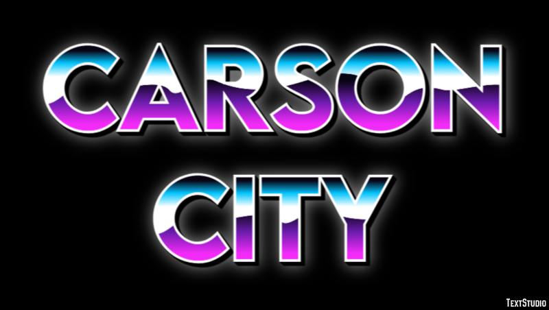 Carson City Efecto de Texto
