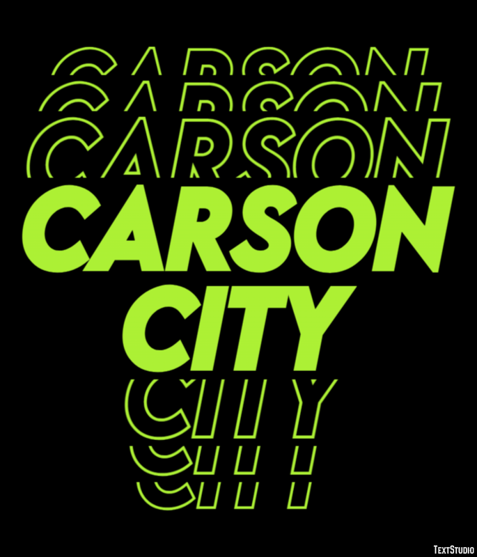 Carson City Efekt tekstowy