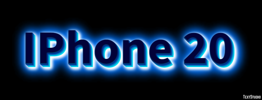 IPhone 20 Efeito de texto