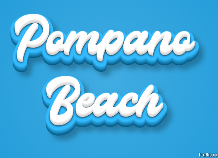 Pompano Beach Text Effect
