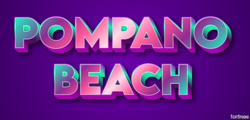 Pompano Beach Efekt tekstowy