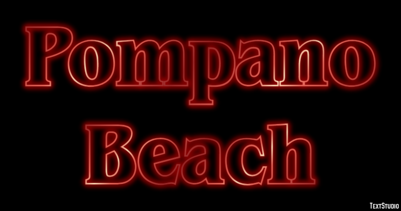 Pompano Beach Efekt tekstowy