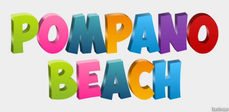 Pompano Beach Efekt tekstowy