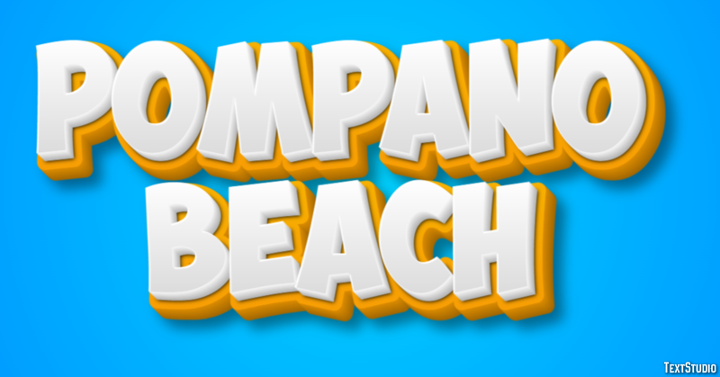 Pompano Beach Efekt tekstowy