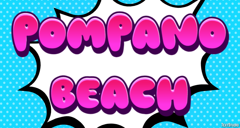 Pompano Beach Efekt tekstowy
