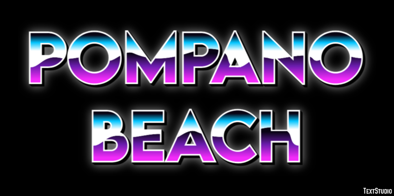 Pompano Beach テキスト効果