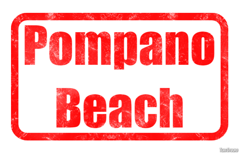 Pompano Beach Efekt tekstowy