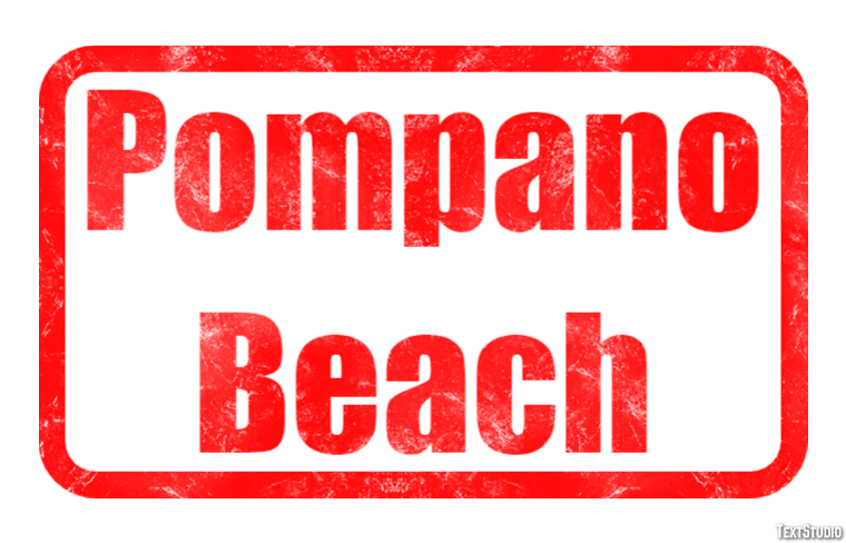 Pompano Beach テキスト効果