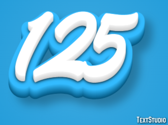 125 Efekt tekstowy