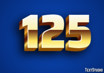 125 Efekt tekstowy