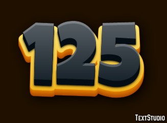 125 Efekt tekstowy