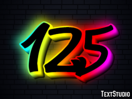 125 Efekt tekstowy