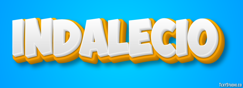 Indalecio Efecto de texto