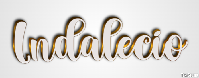 Indalecio Efecto de texto