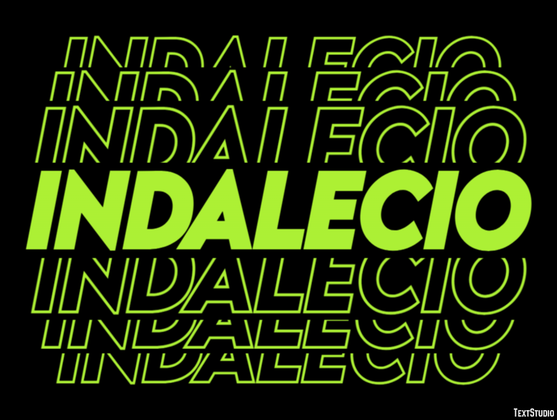 Indalecio Эффект текста