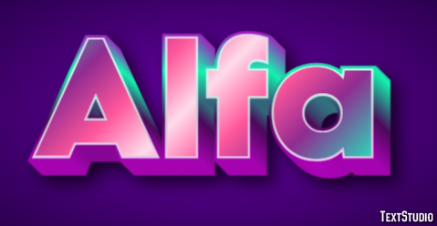 Alfa Text Effect