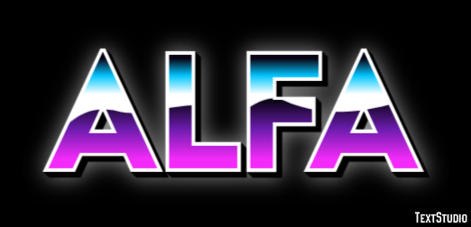 Alfa Эффект текста