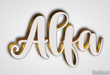 Alfa Text Effect