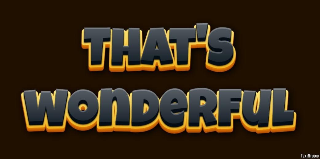 That's wonderful Text Effect