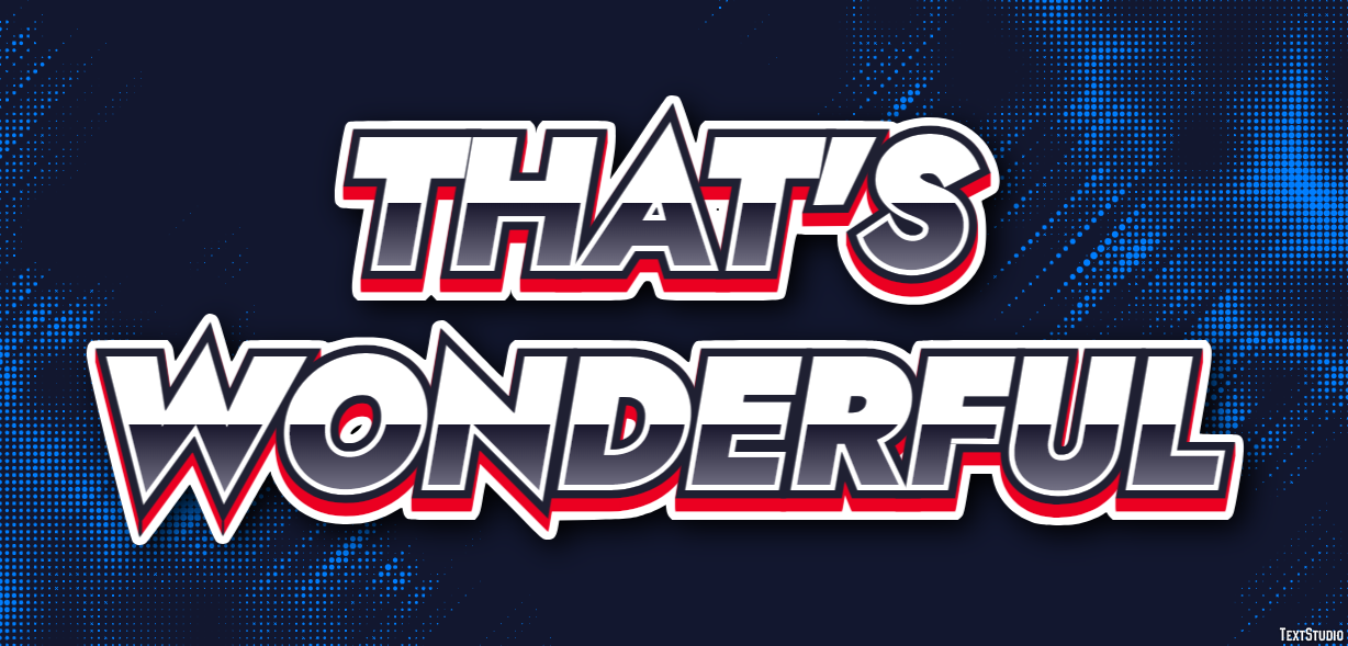 That's wonderful Text effect