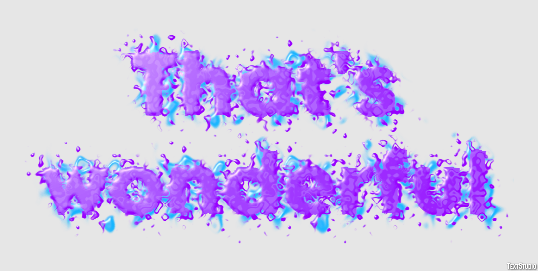 That's wonderful Text effect