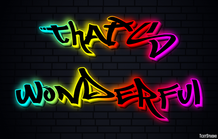 That's wonderful Text effect