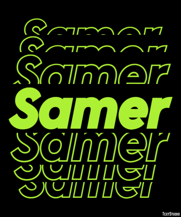Samer Efeito de texto