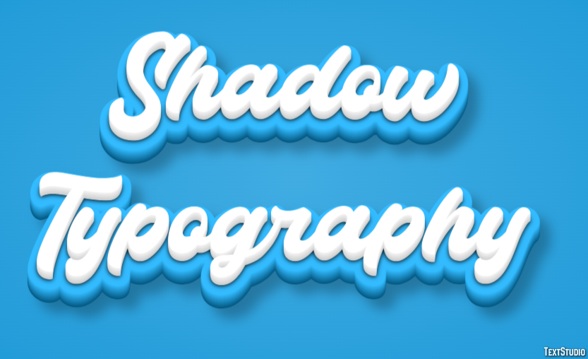 Shadow Typography Efekt tekstowy