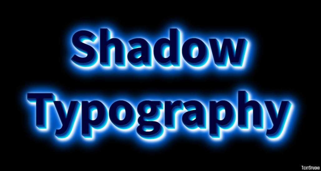 Shadow Typography Efekt tekstowy