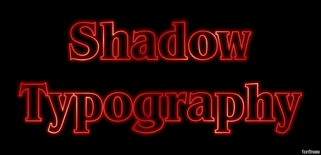 Shadow Typography Efekt tekstowy