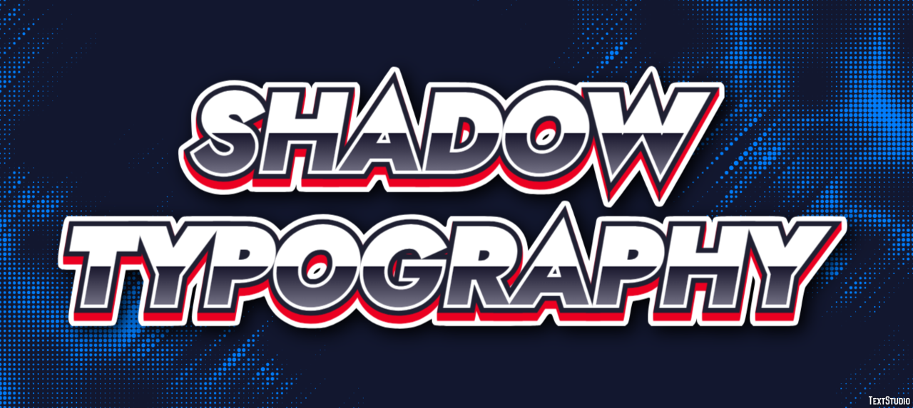 Shadow Typography Effetto testo