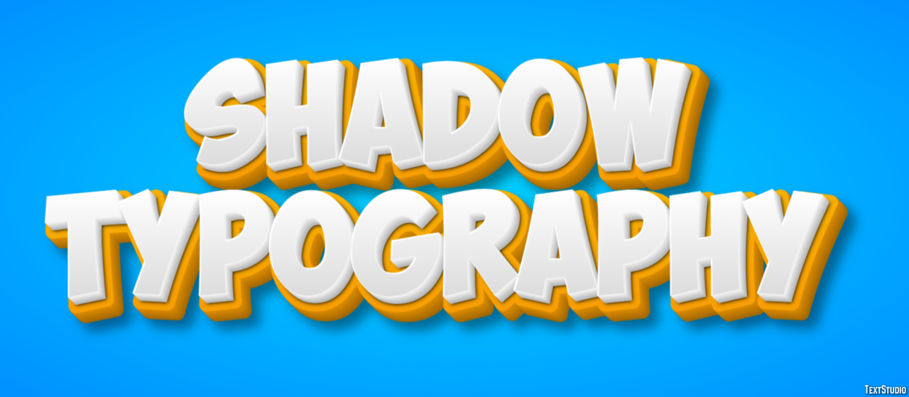 Shadow Typography Text Effect