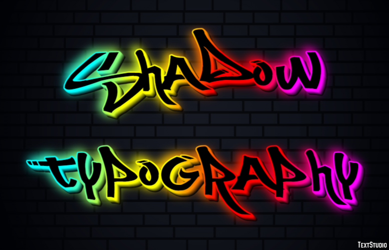 Shadow Typography Efekt tekstowy