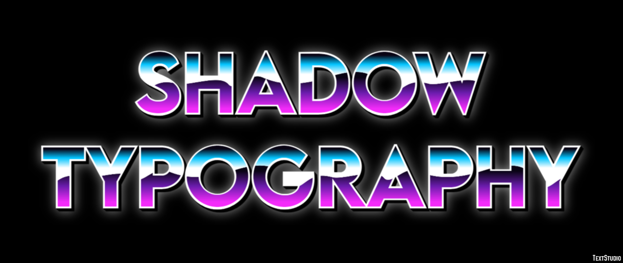 Shadow Typography Metin Efekti