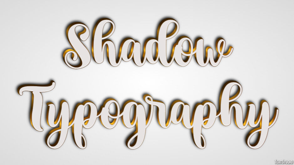 Shadow Typography Text Effect