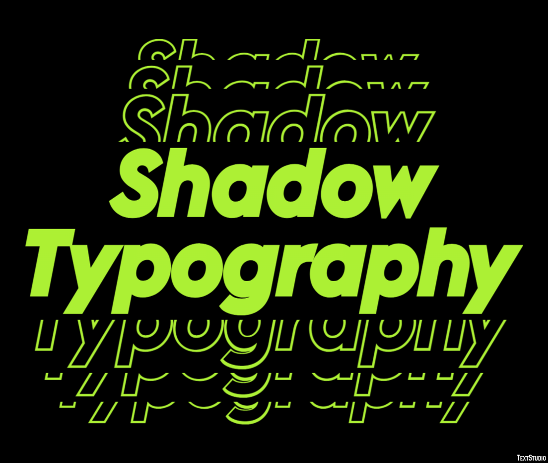 Shadow Typography Texteffekt
