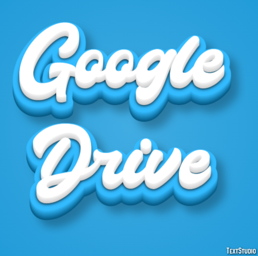 Google Drive Text Effect