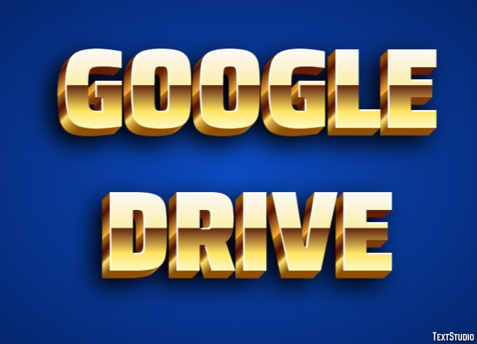Google Drive Text Effect