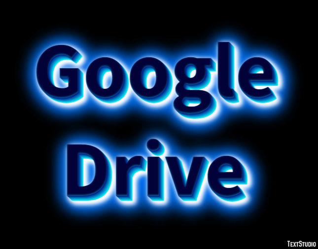 Google Drive Text Effect