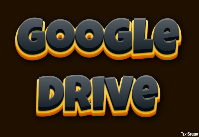 Google Drive Text Effect