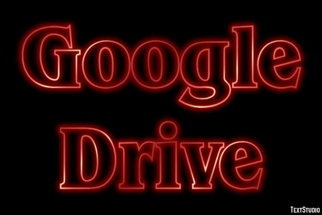 Google Drive Text Effect