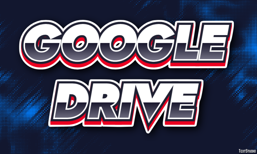 Google Drive Text Effect
