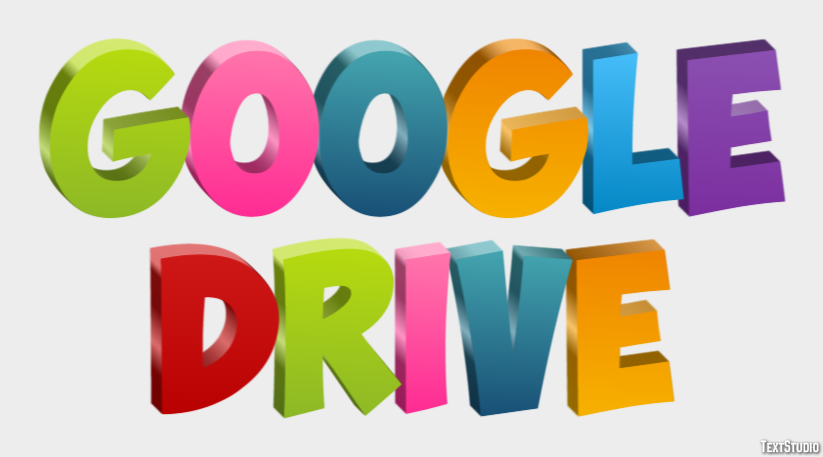 Google Drive Text Effect