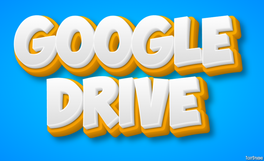 Google Drive Text Effect
