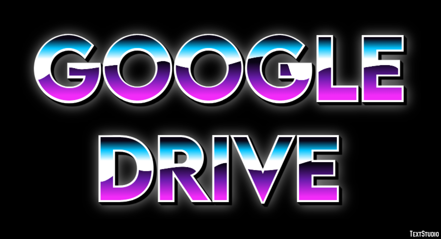 Google Drive Text Effect