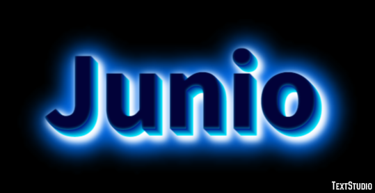 Junio Efecto de Texto