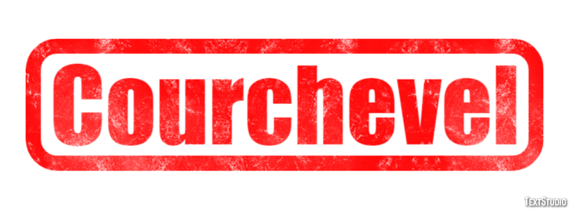 Courchevel Efekt tekstowy
